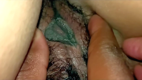 Indian babe enjoys getting massaged on her hairy body