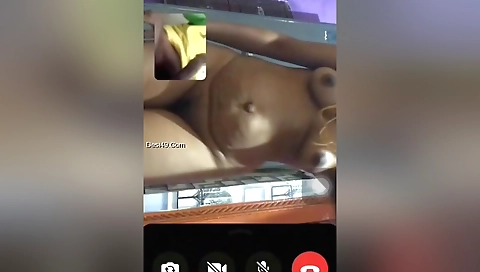Chubby indian mom with large hairy pussy shows her body