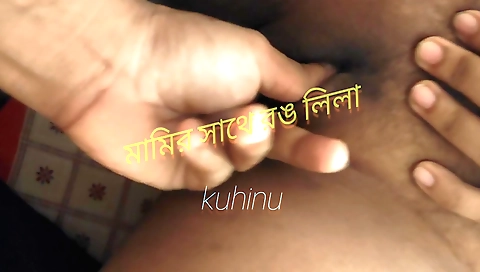Indian amateur hairy girl gets fingered in the ass